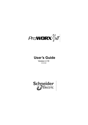 Installing and Operating ProWORX NxT 2.10 | Schneider Electric
